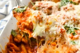 One-Pan Cheesy Breaded Chicken Penne Casserole