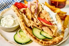 Homemade Chicken Gyro with Tzatziki Recipe