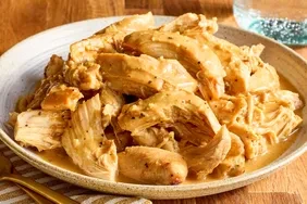 Slow Cooker Honey Dijon Shredded Chicken