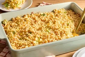 Cheesy Chicken Broccoli Hash Brown Casserole