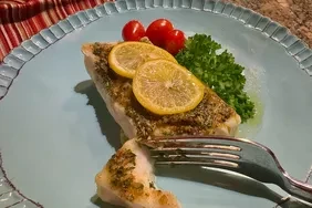 Garlic Herb Butter Baked Cod