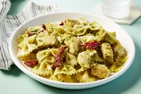 30-Minute Chicken Pesto Bow Tie Pasta