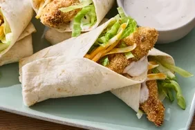 Crispy Baked Ranch Chicken Wraps
