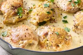 Creamy Lemon Parmesan Chicken Thighs